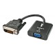 Lindy 38189 0.1m DVI-D VGA (D-Sub) Negro adaptador de cable de vídeo